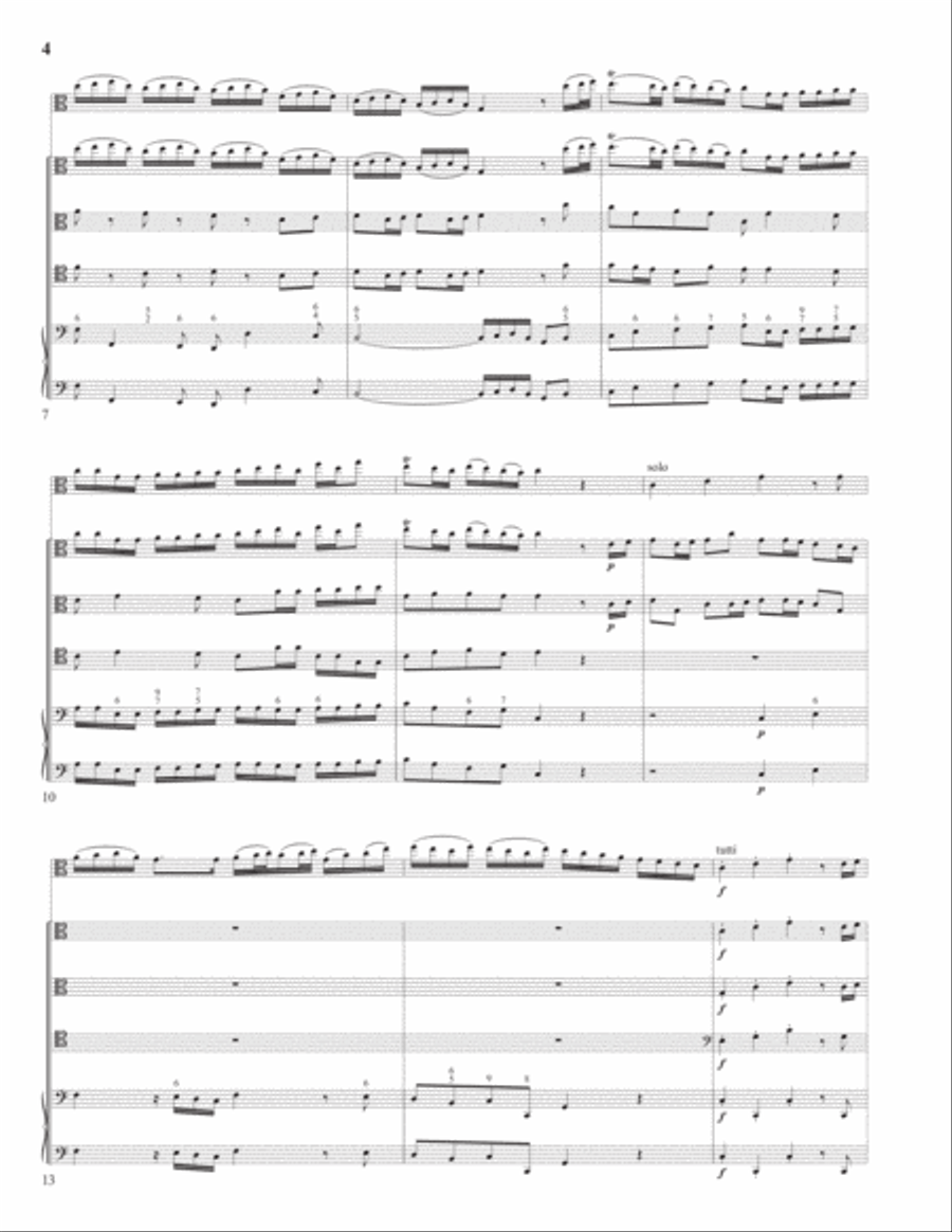 Concerto for Viola in C Major COMPLETE SET Cello scores gallery preview page 4