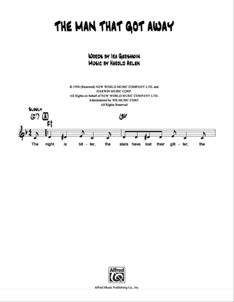 The Man That Got Away The Man That Got Away School and Community scores gallery preview page 1