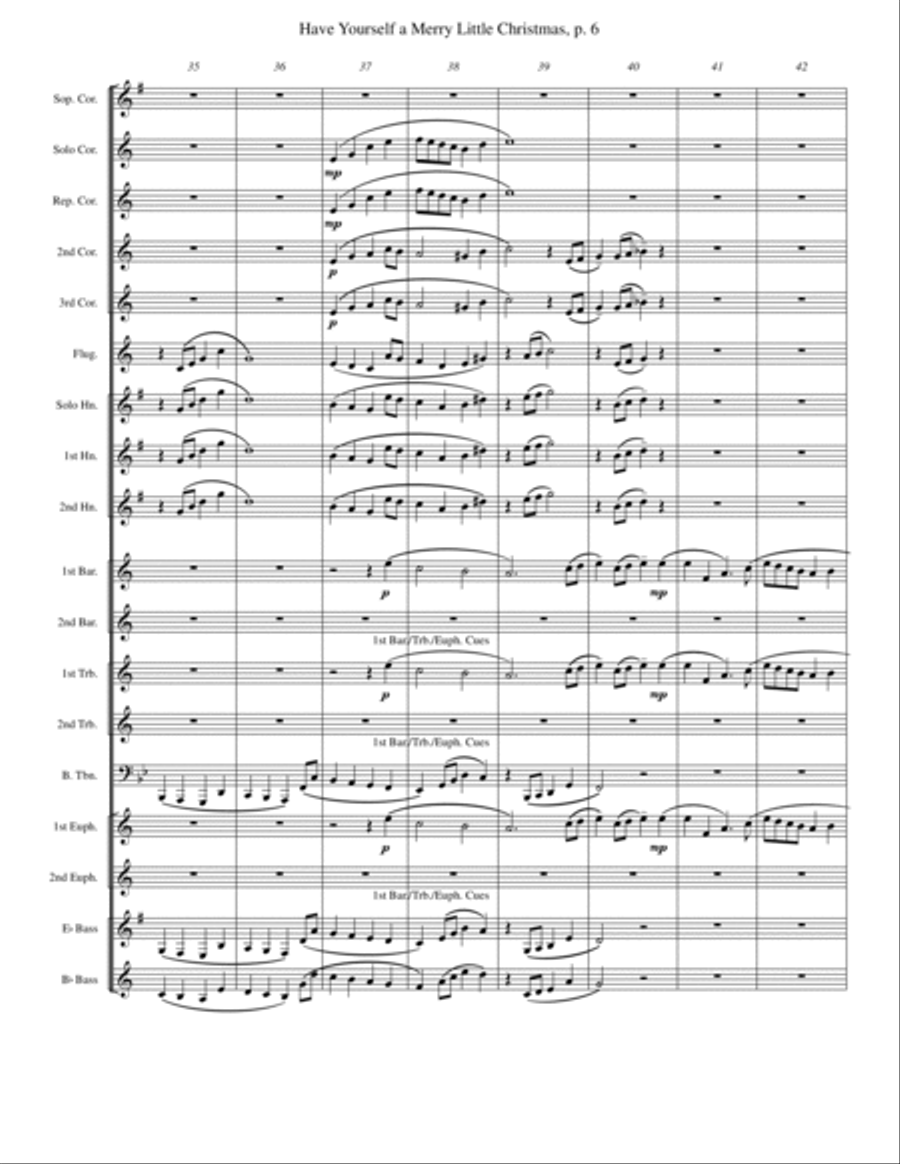 Have Yourself A Merry Little Christmas from MEET ME IN ST. LOUIS Brass Band scores gallery preview page 6