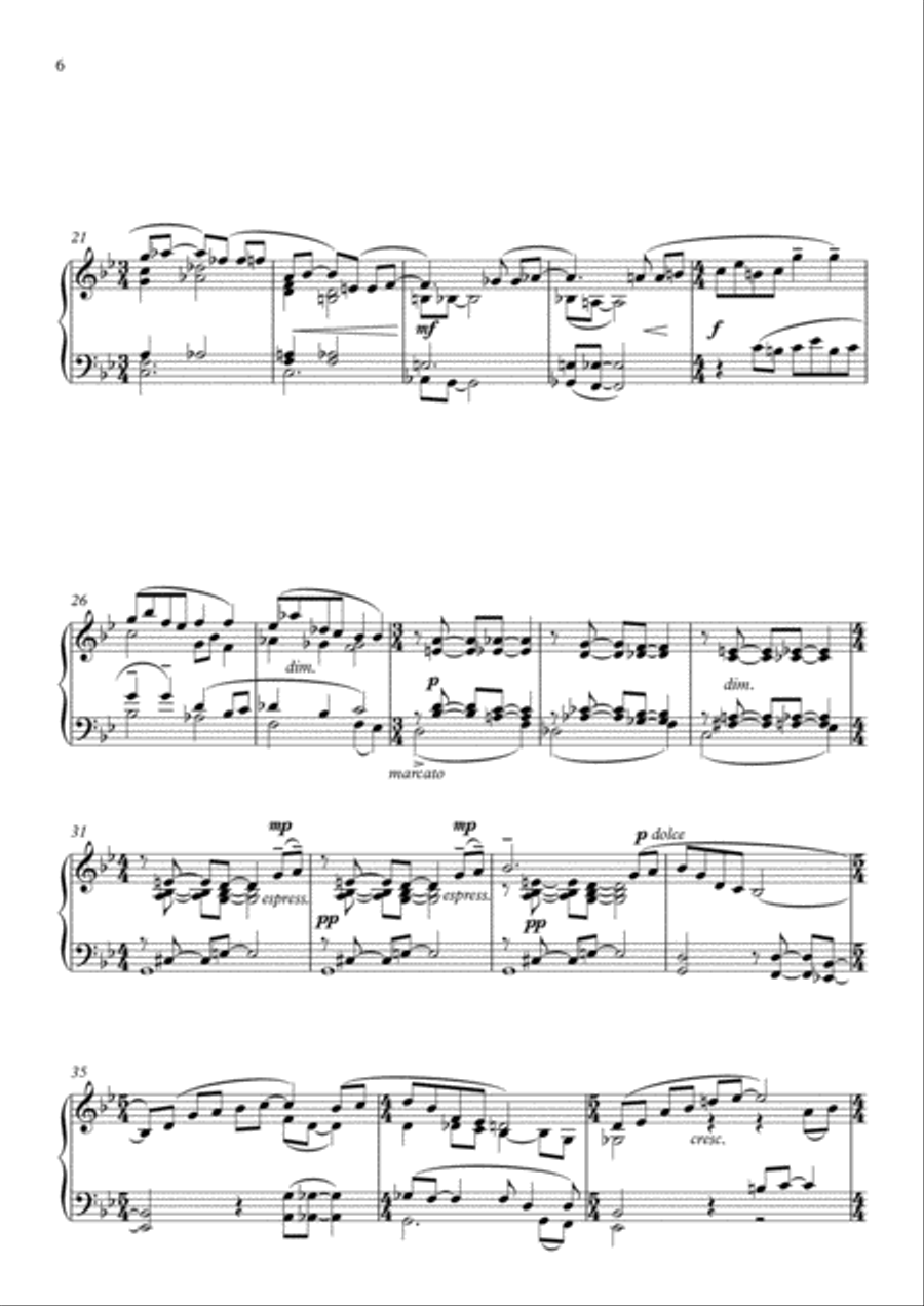 Time Pieces for Piano Piano Solo scores gallery preview page 6