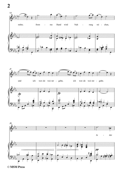 Schubert-An die Türen will ich schleichen Op.12 No.3 in c minor,for voice and piano image number null