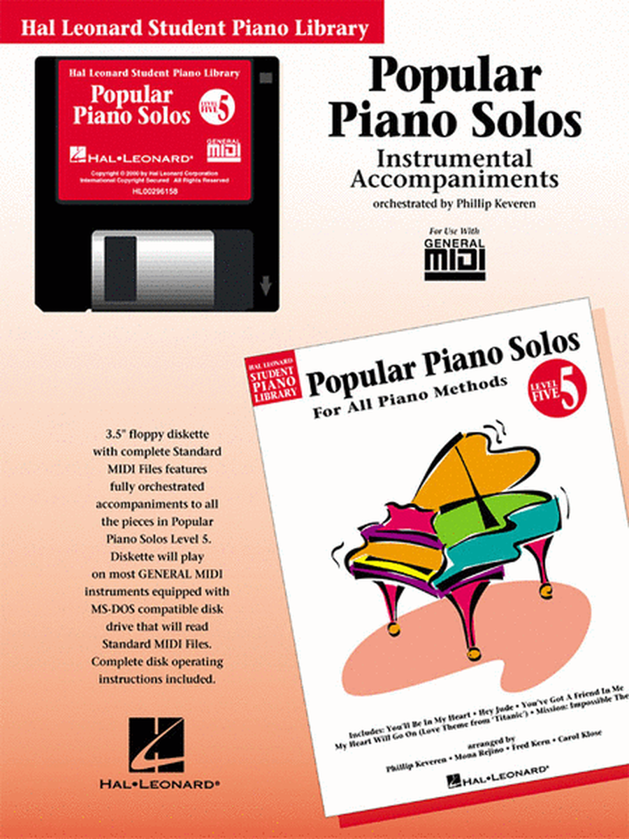 Popular Piano Solos Level 5 (GM Disk)