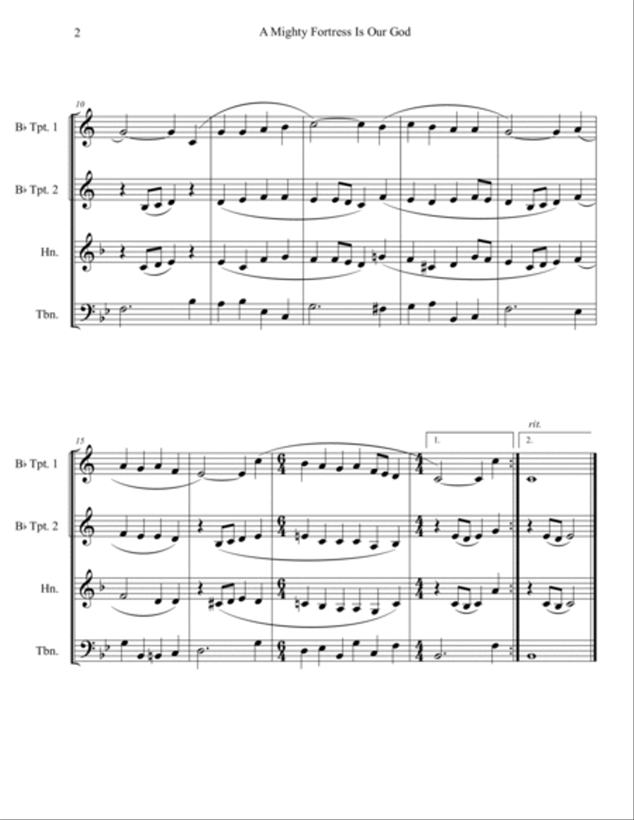 20 Greatest Hymns for Brass Quartet Brass Quartet scores gallery preview page 4