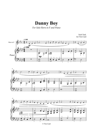 Book cover for Danny Boy for Solo Horn in F and Piano