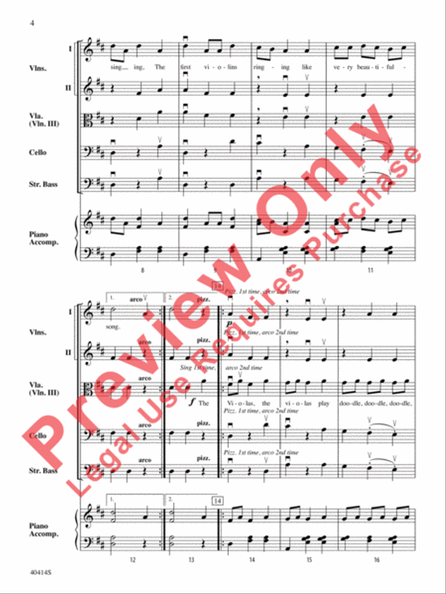 Strings All Around String Orchestra scores gallery preview page 5