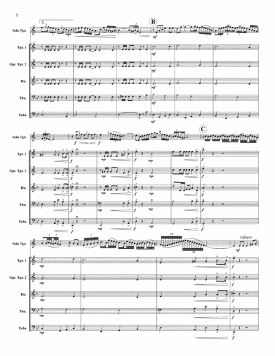 La Virgen de la Macarena La Virgen de la Macarena Brass Quintet scores gallery preview page 2