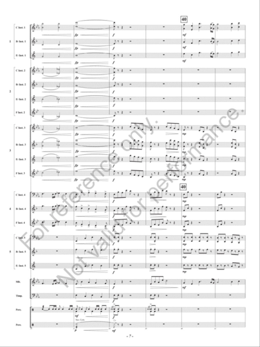 Hero Hero Concert Band scores gallery preview page 10