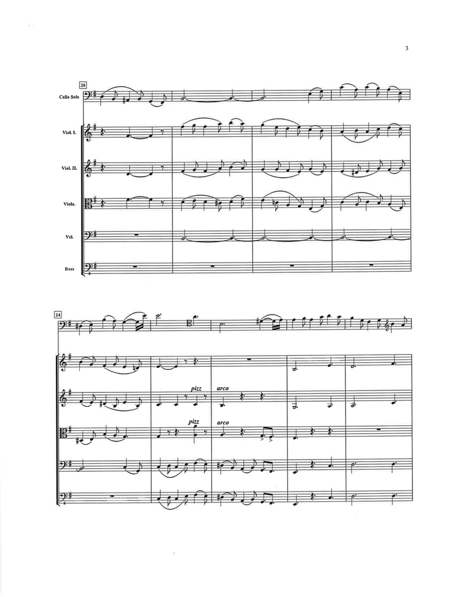 Elgar Cello Concerto (1st Movement) String Orchestra scores gallery preview page 5
