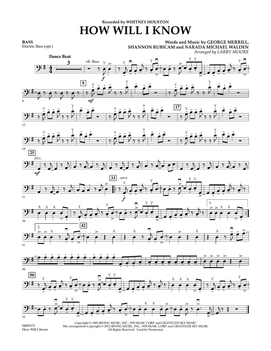 How Will I Know - Bass Orchestra scores gallery preview page 1