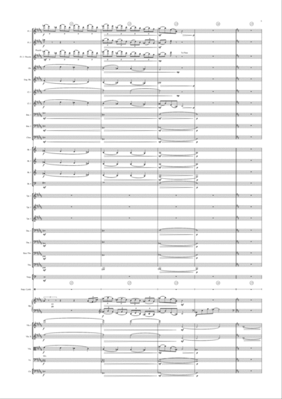 Tra Sogno e Fantasia Full Orchestra scores gallery preview page 5