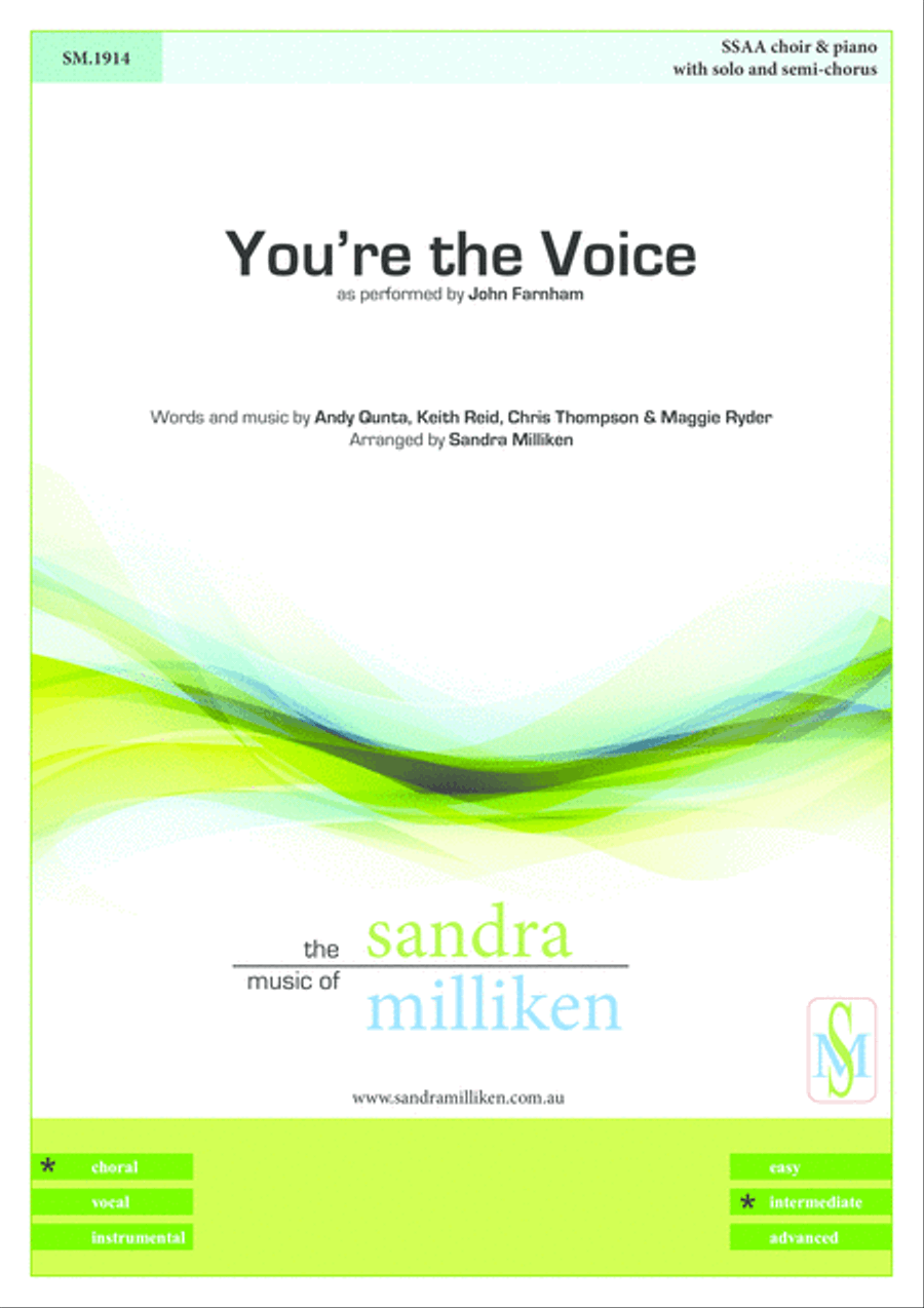 You're The Voice SSAA scores gallery preview page 1