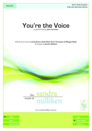 Book cover for You're The Voice