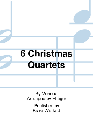 Book cover for 6 Christmas Quartets