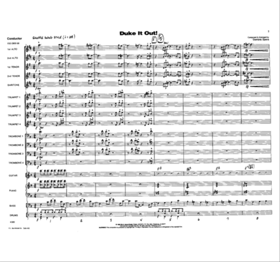 Duke It Out! Jazz Ensemble scores gallery preview page 2