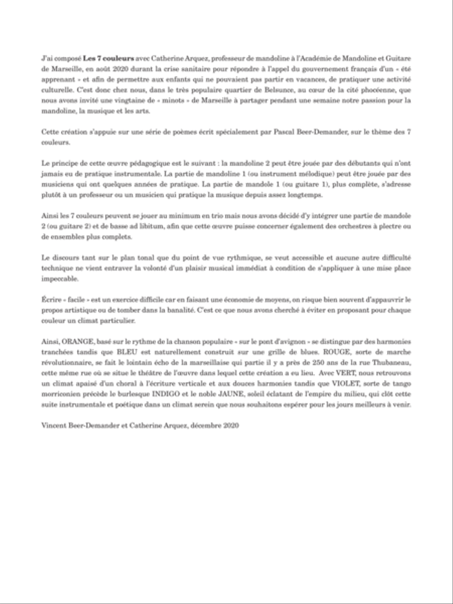 Les 7 couleurs Orchestra scores gallery preview page 3