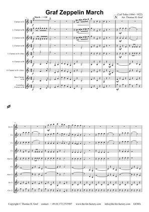 Graf Zeppelin Marsch - The Conqueror - Clarinet Choir - Eb