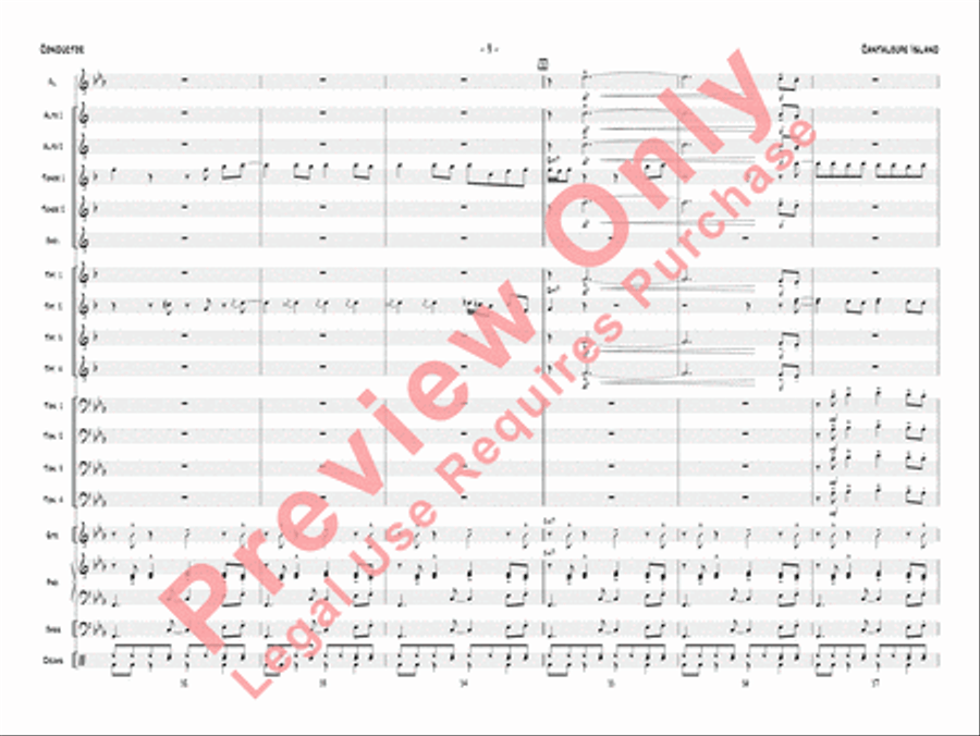 Cantaloupe Island Jazz Ensemble scores gallery preview page 12