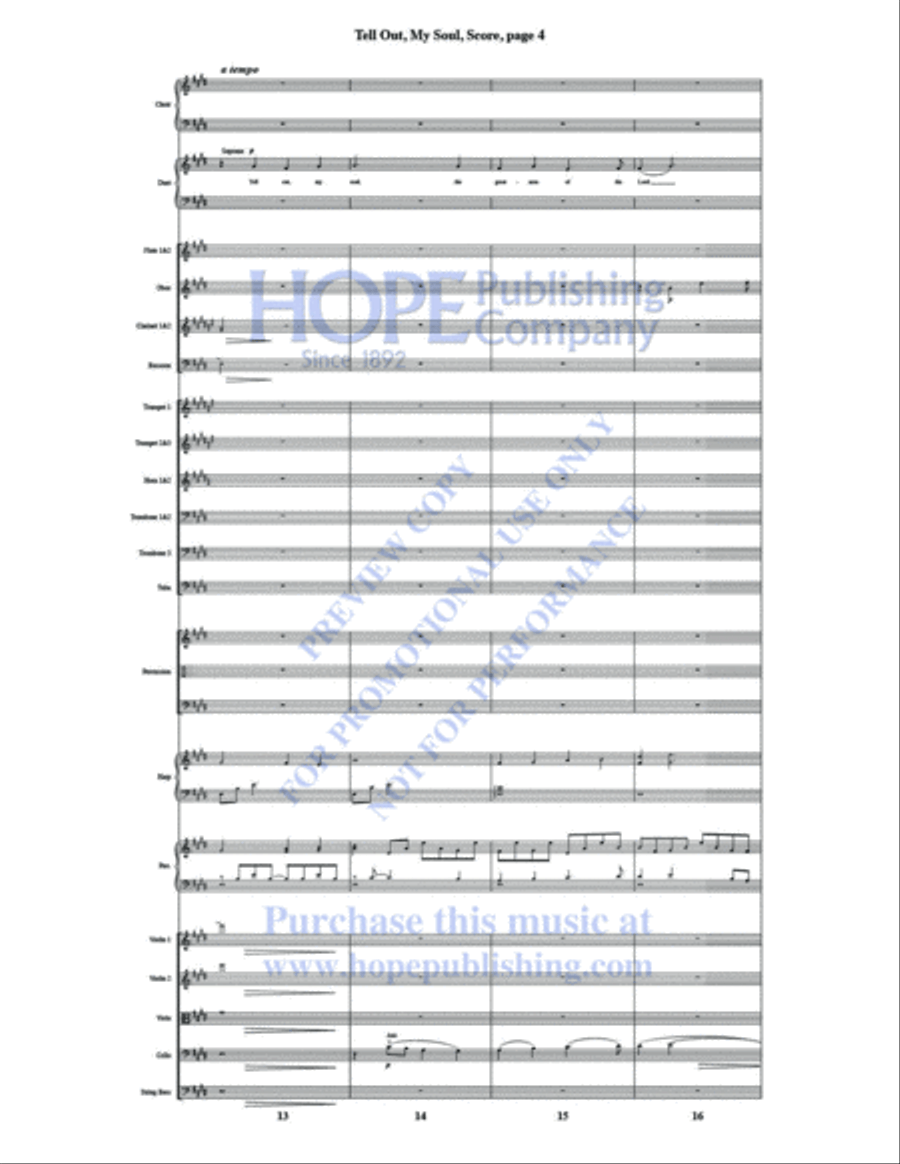 Tell Out, My Soul Tell Out, My Soul Choir scores gallery preview page 6