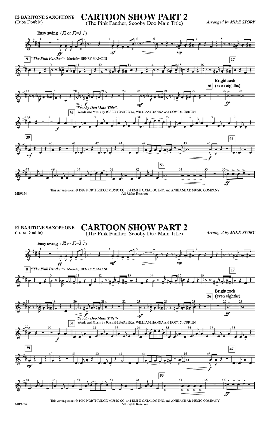 Cartoon Show, Part 2: E-flat Baritone Saxophone
