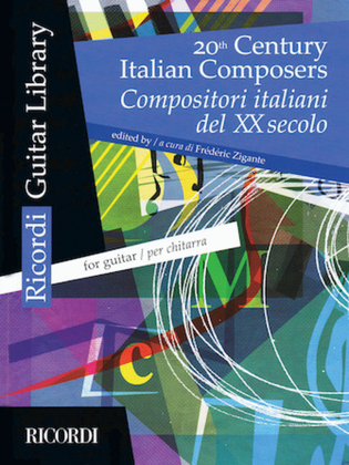 Book cover for 20th Century Italian Composers