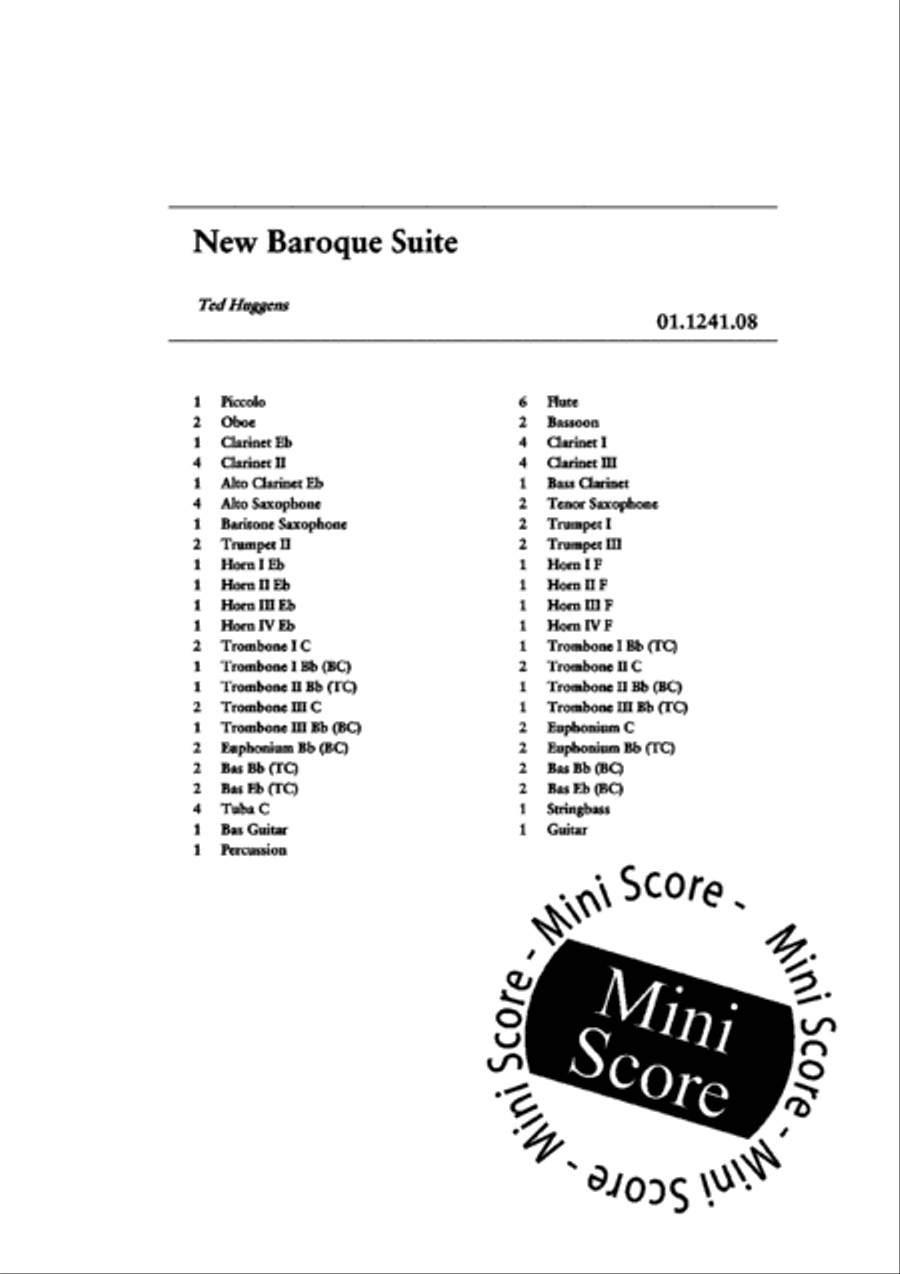 New Baroque Suite Concert Band scores gallery preview page 6