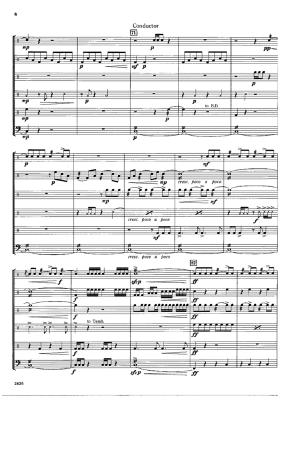 Mosaics Percussion Ensemble scores gallery preview page 7