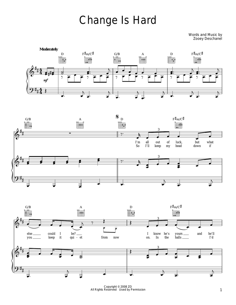 Change Is Hard Acoustic Guitar scores gallery preview page 1