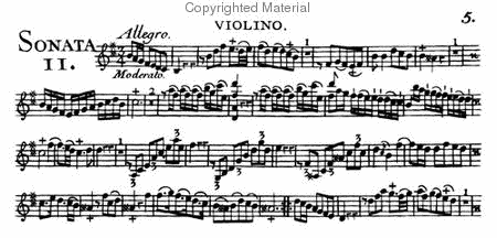 Six four-part sonatas. 1743