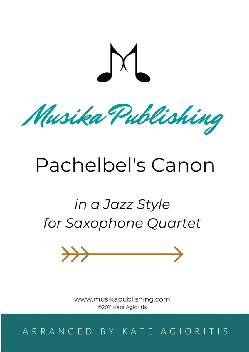 Pachelbel's Canon - in a Jazz Style - for Saxophone Quartet image number null