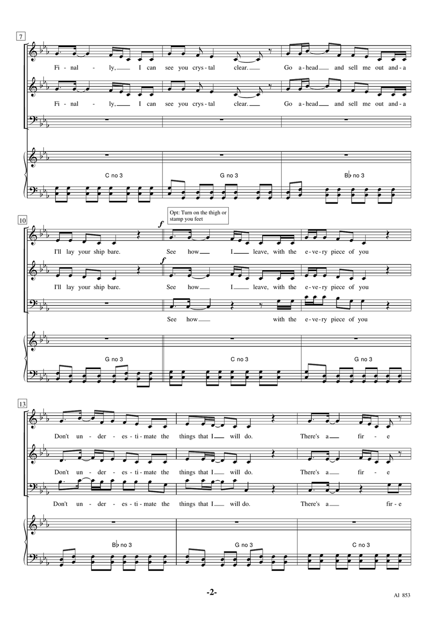 Rolling In The Deep 3-Part scores gallery preview page 2