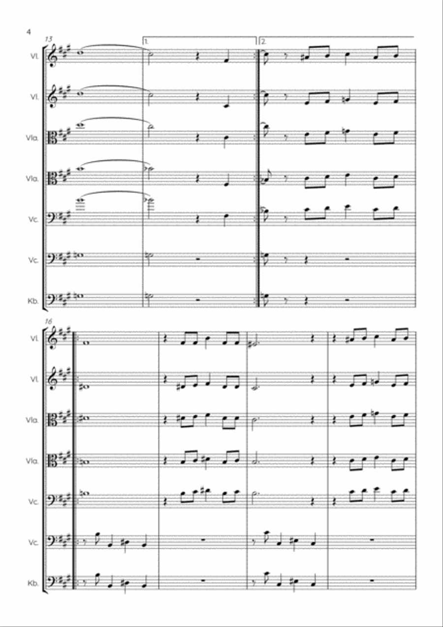 Because String Quartet scores gallery preview page 4