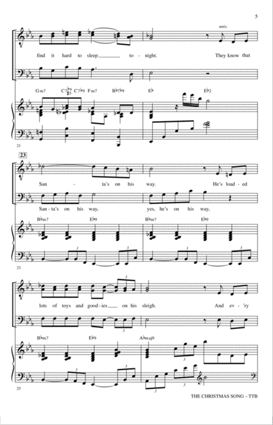 The Christmas Song (Chestnuts Roasting On An Open Fire) TTB scores gallery preview page 4