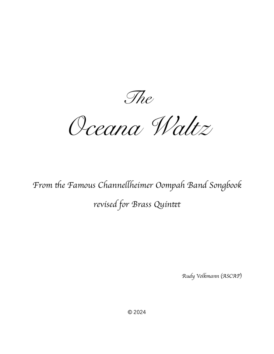 Oceana Waltz Oceana Waltz Brass Quintet scores gallery preview page 1