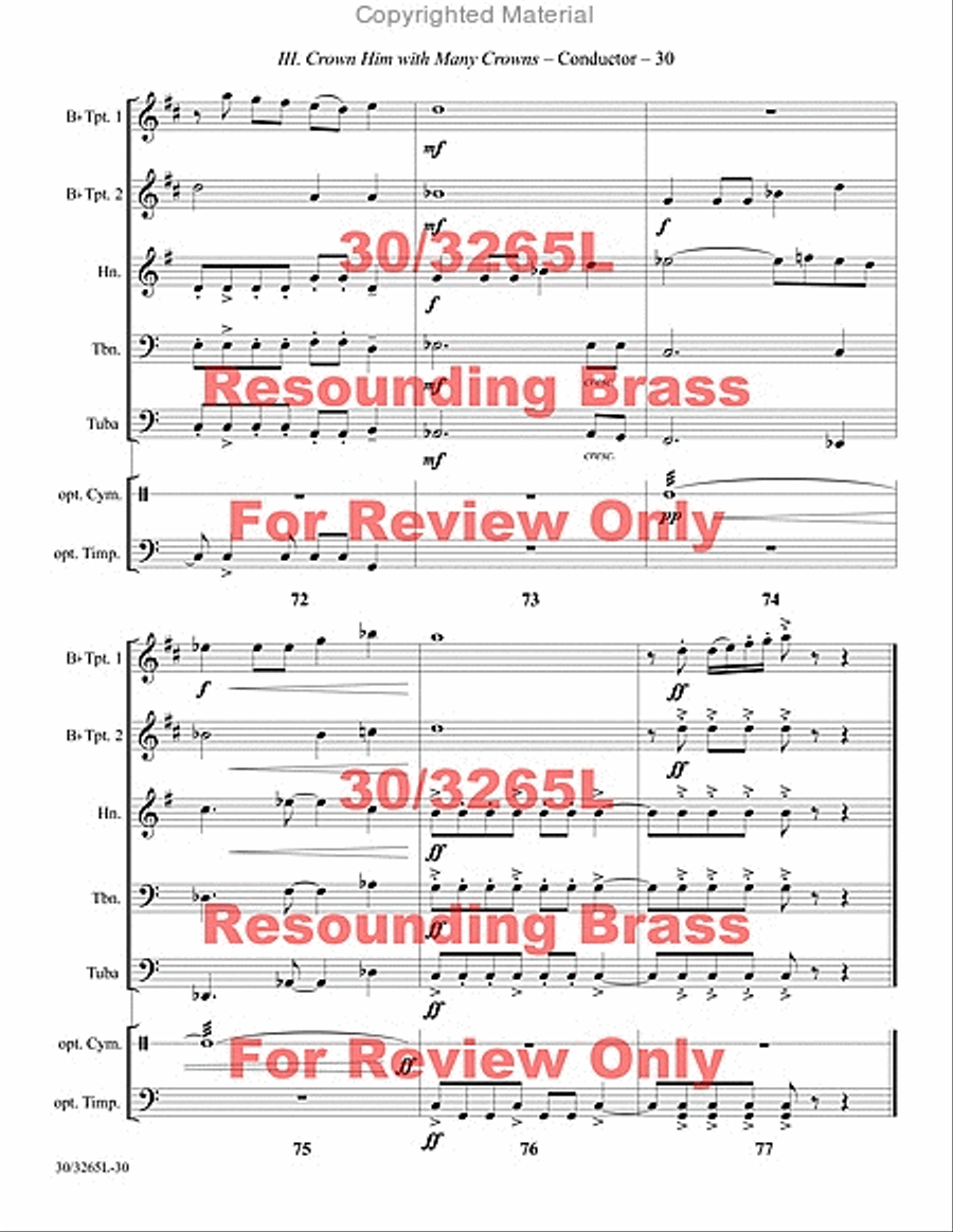 Resounding Brass Brass Quintet scores gallery preview page 31