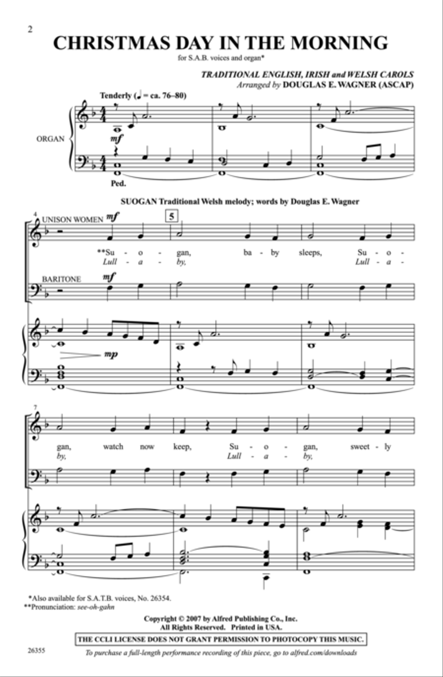 Christmas Day in the Morning 3-Part scores gallery preview page 2