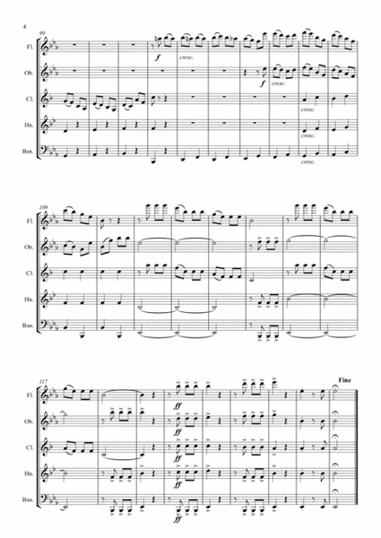 Beethovens 5th Symphony - 1st Movement - Wind Quintet