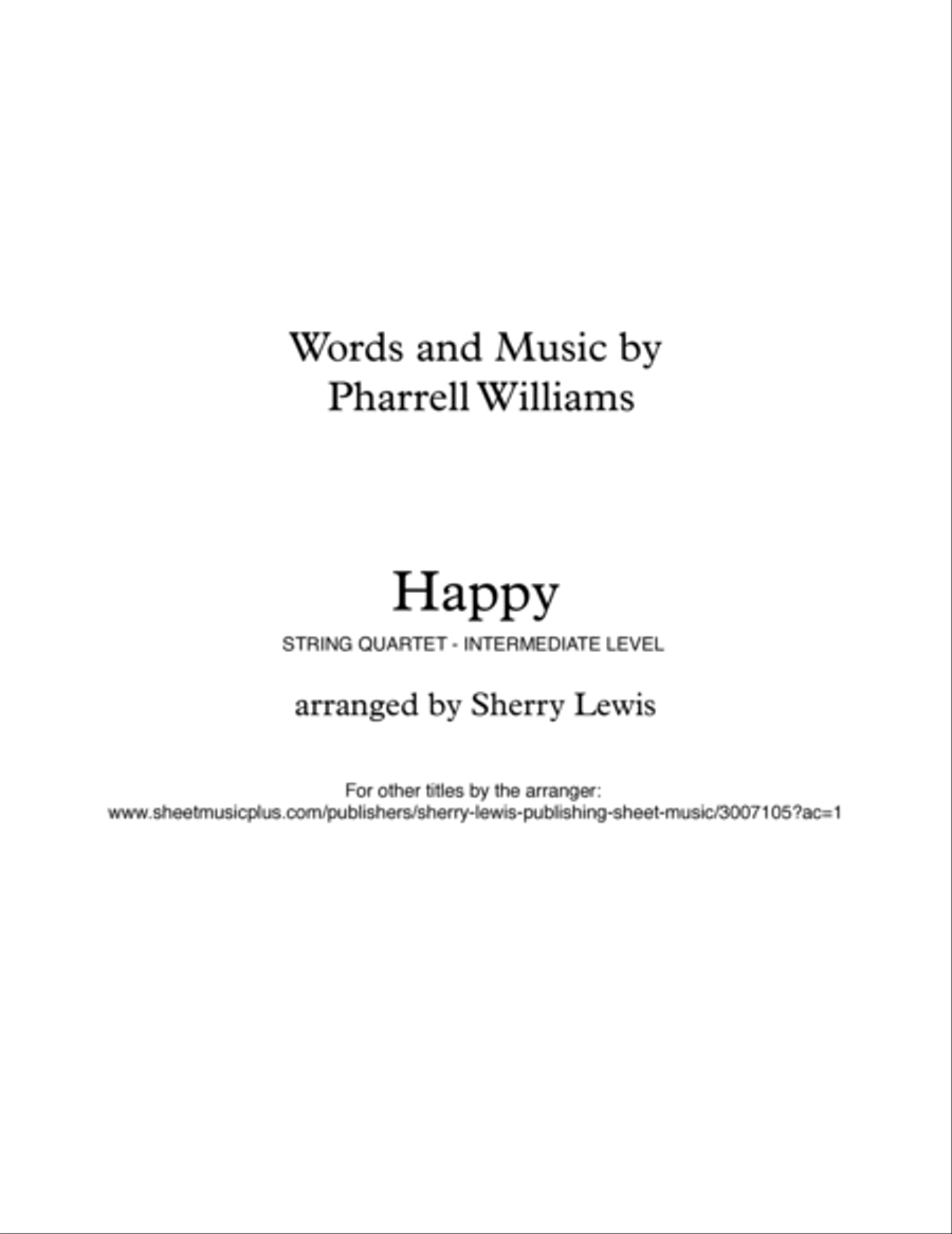 Happy Together String Quartet scores gallery preview page 2
