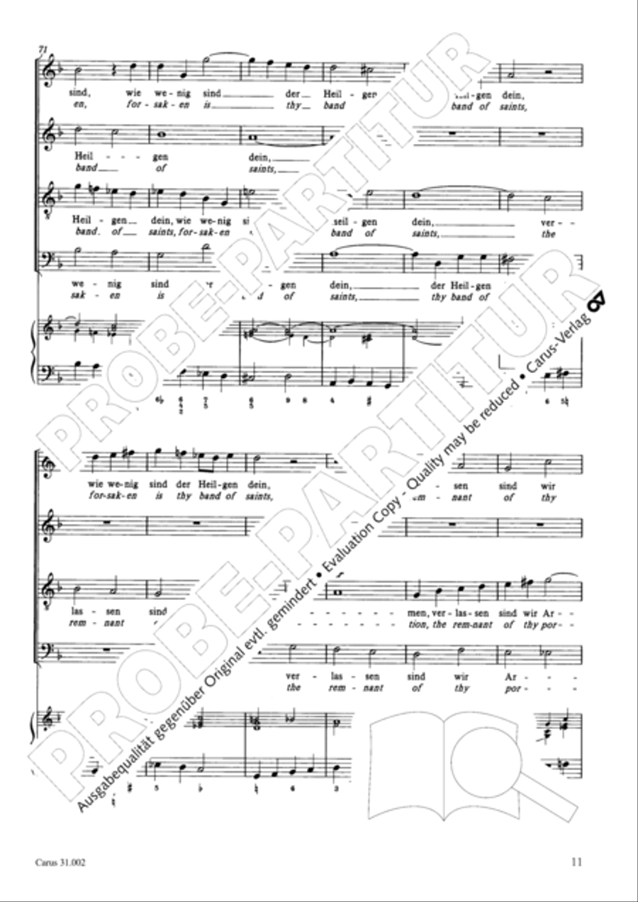 O God, from heaven look on us (Ach Gott, vom Himmel sieh darein) ATB scores gallery preview page 12