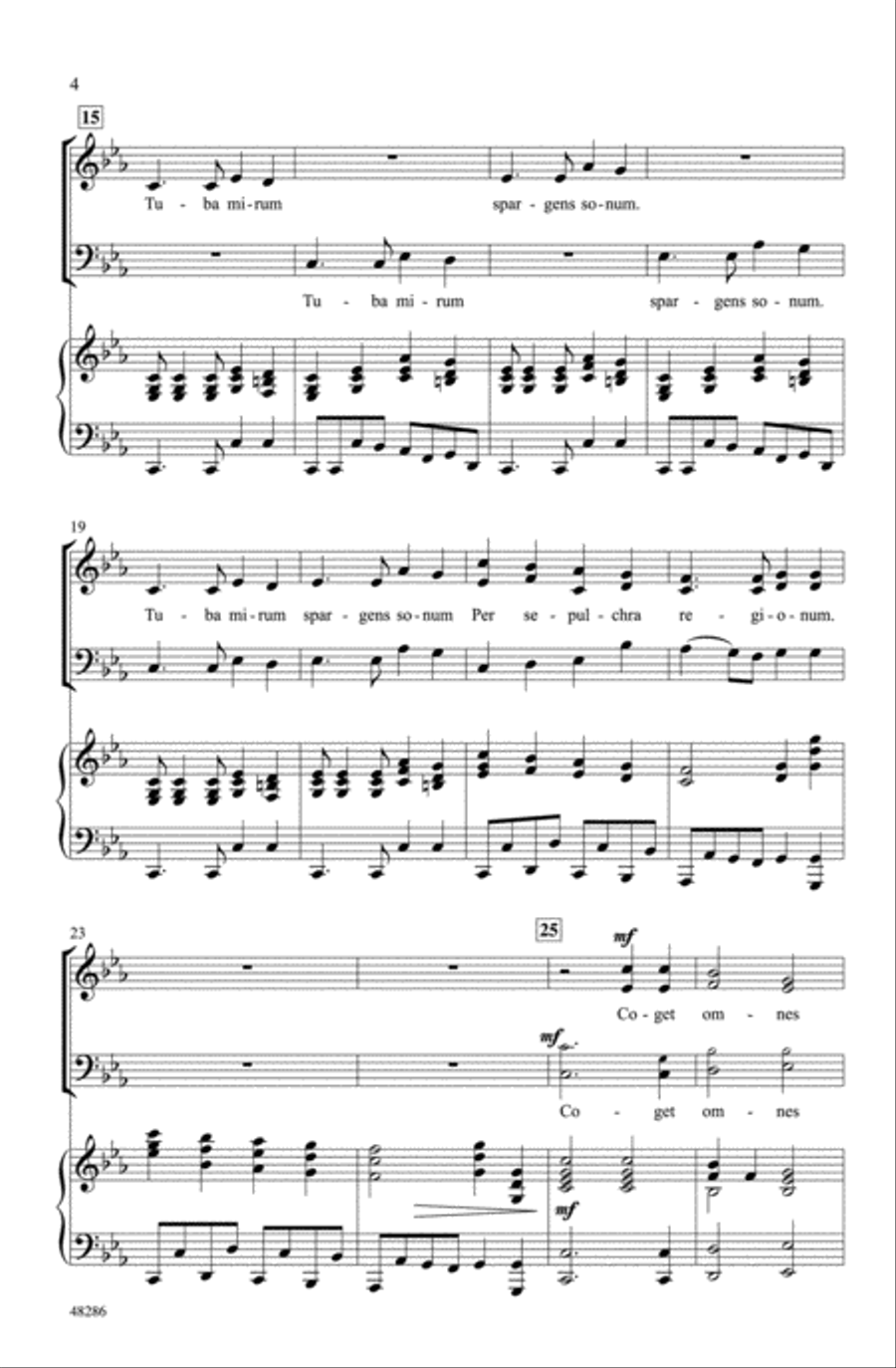 Tuba Mirum Choir scores gallery preview page 3