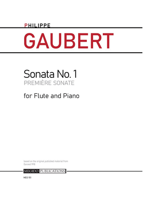 Book cover for Sonata No. 1 (Premiere Sonate) for Flute and Piano