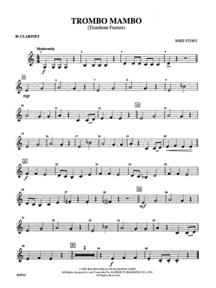 Trombo Mambo (Trombone Feature): 1st B-flat Clarinet