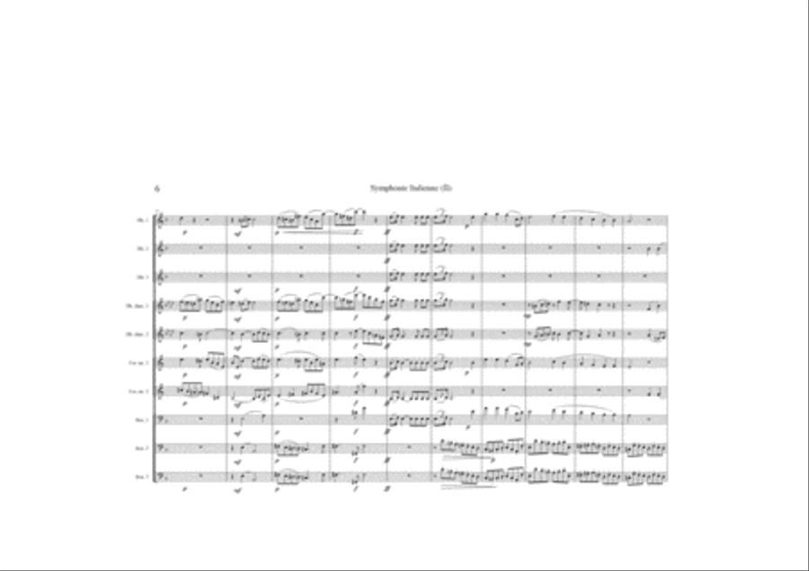 Symphonie Italienne 2ième mouvement Woodwind Ensemble scores gallery preview page 6