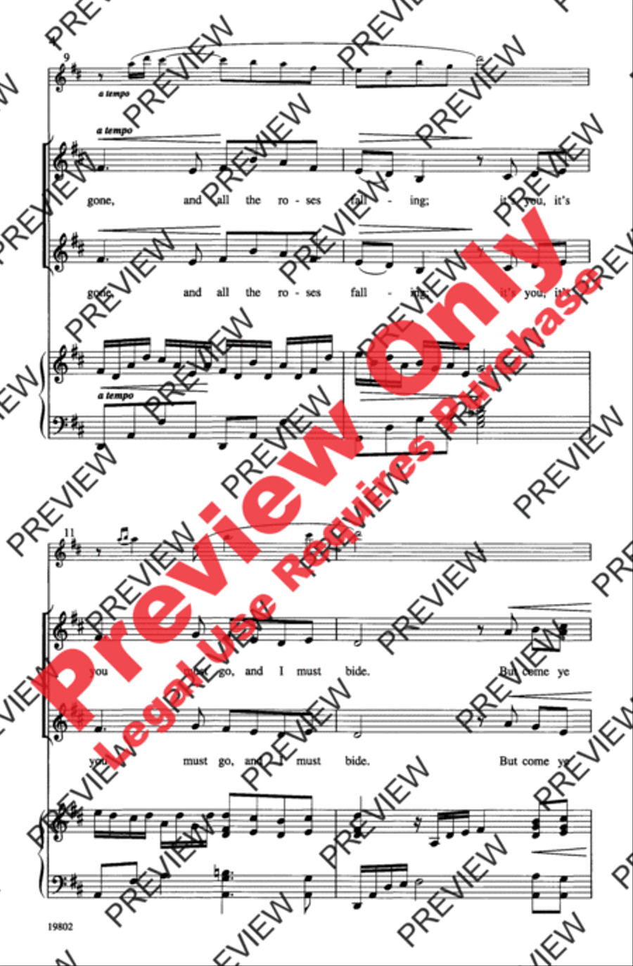 Danny Boy Women's Choir scores gallery preview page 4