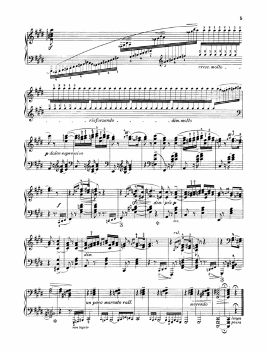 Hungarian Rhapsody No. 2 Piano Solo scores gallery preview page 4