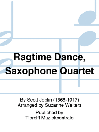 Book cover for Ragtime Dance, Saxophone Quartet