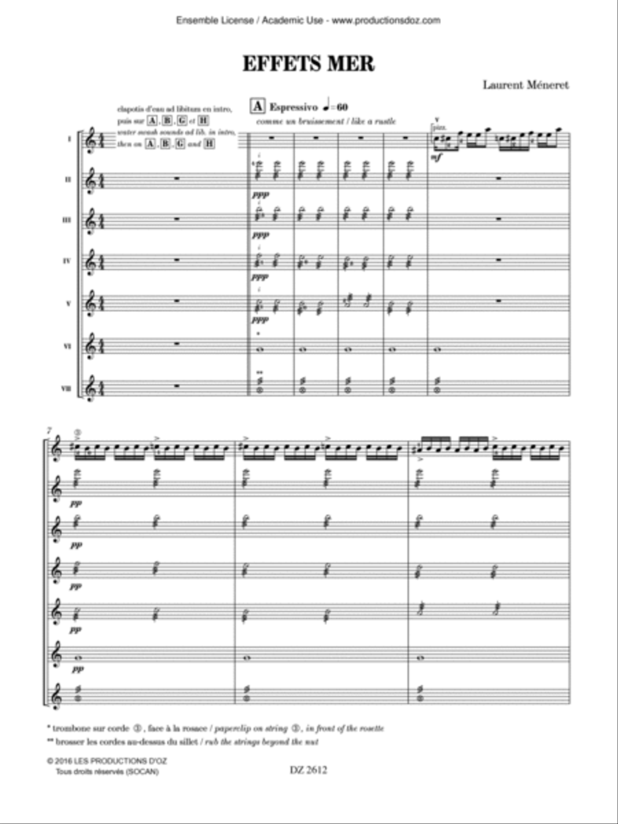 Effets mer Effets mer Classical Guitar scores gallery preview page 3