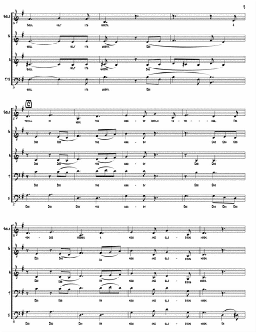 O Holy Night (as performed by Straight No Chaser) - SATB 4-Part scores gallery preview page 4