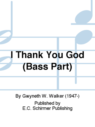 I Thank You God (Bass Part)