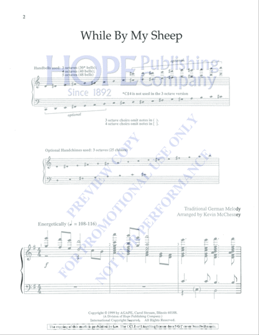 While by My Sheep 5-Octaves scores gallery preview page 2