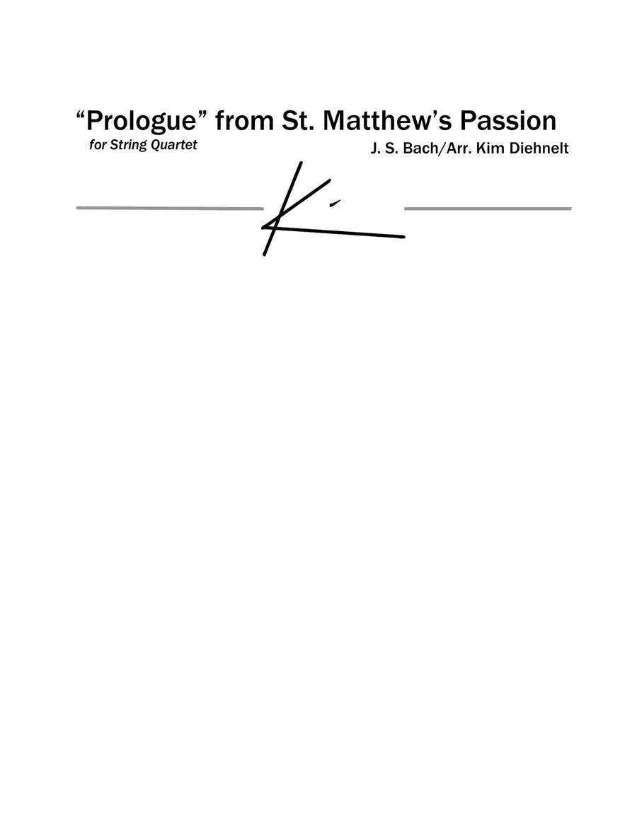 Bach: St. Matthew’s Passion 